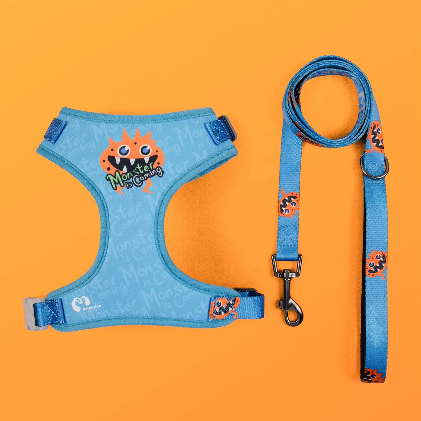 MIDEPET Pet Gear Set Pet Halloween Gift Designer Funny Monster Series With High Quality Pet Harness And Leash Set Personalized