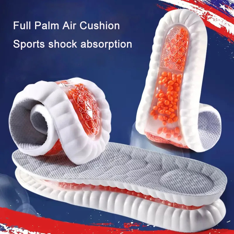 sports latex insoles for comfortable French style foot underwear suitable for men women orthopedic shoes sole running accessories 241126