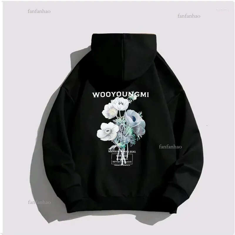 Men's Hoodies WOOYOUNGMI Letter Printed Fashion Brand Street Hoodie High Quality Vintage Plus Size Y2k Unisex Fitness Sweatshirt