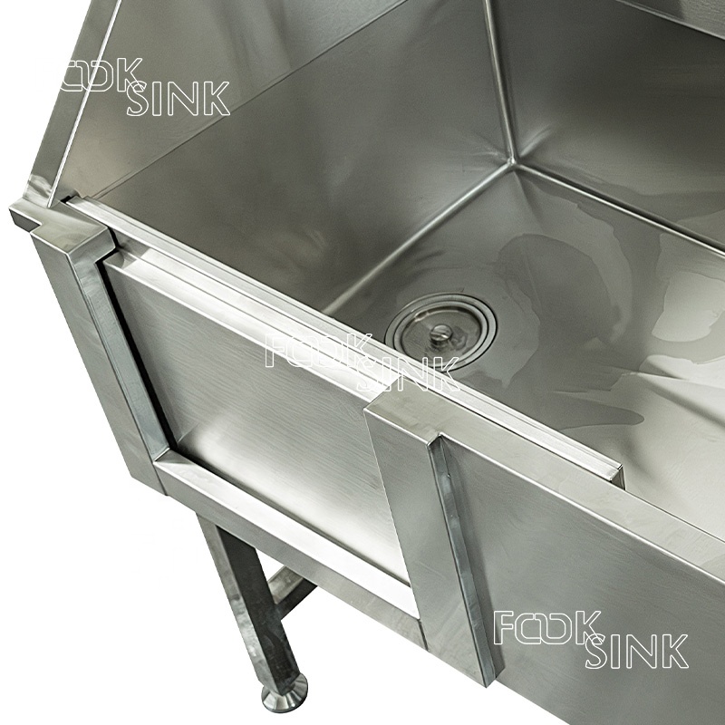 Multifunction Easy o Clean Washbasin for Dogs 304 Stainless Steel Dog Grooming Bath Tub
