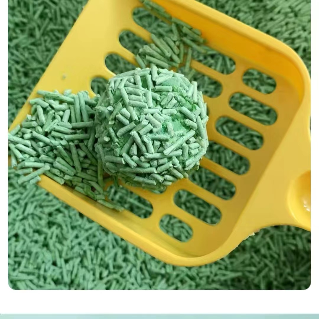 highest quality raw materials pea fibre corn starch exceeding 400% water absorption easy to clean tofu cat litter