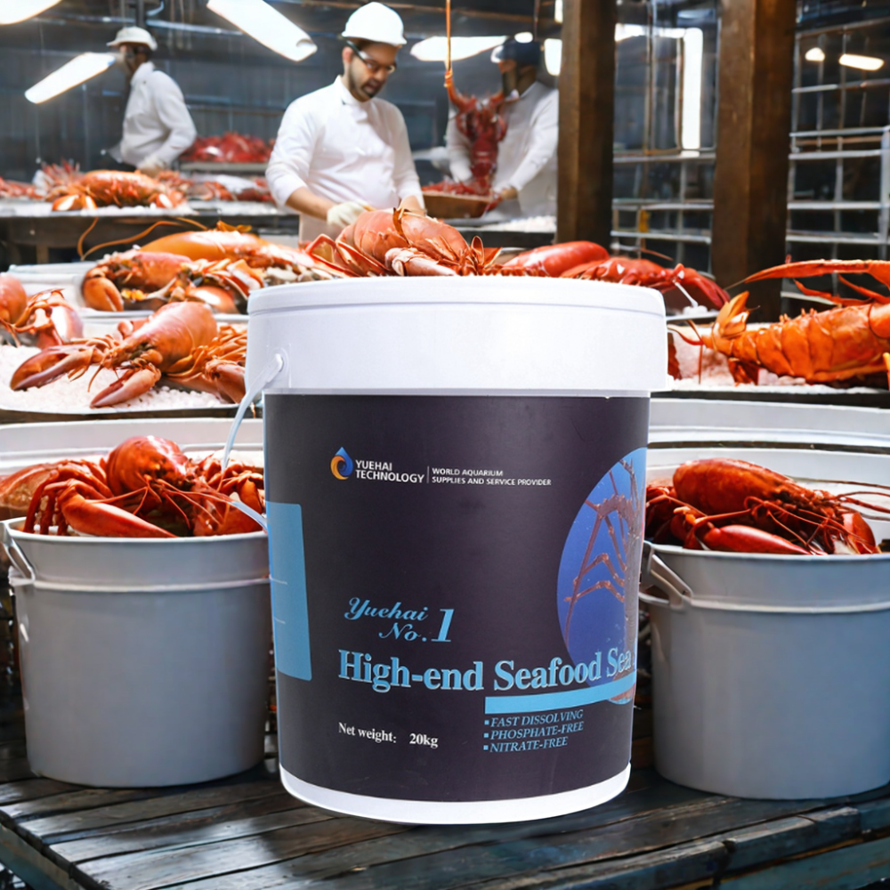 Professional Factory 25kg bag 1000kg per bulk bag Farm Crab Shrimp lobster salt synthetic yuehai AquaCulture sea salt