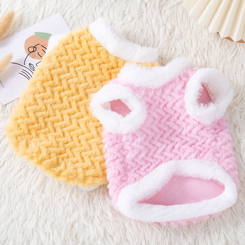 Autumn Winter Thickening rabbit hair Vest for Small Dogs Puppy T-Shirt Fleece Pullover Pet Clothing