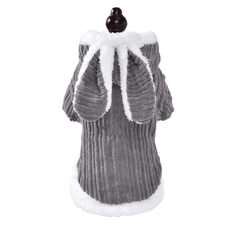 Warm Thick corduroy Pet Clothes Cute Funny Sport Cartoon Style Apparel Dogs Cats Small XL XXL Sizes Winter Spring Holidays
