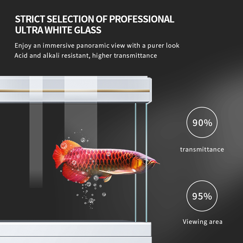 Super white glass dragon fish tank Aquarium large living room intelligent water free advanced new model