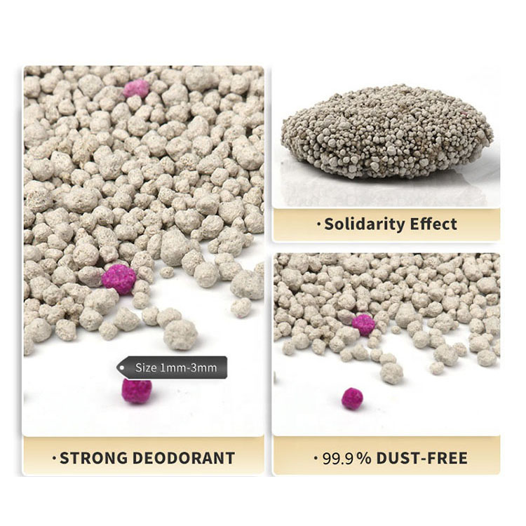 Hot Sale OEM Factory Natural 10L Dust Free Premium Quick Clumping colour Bentonite clay Cat Litter Sand