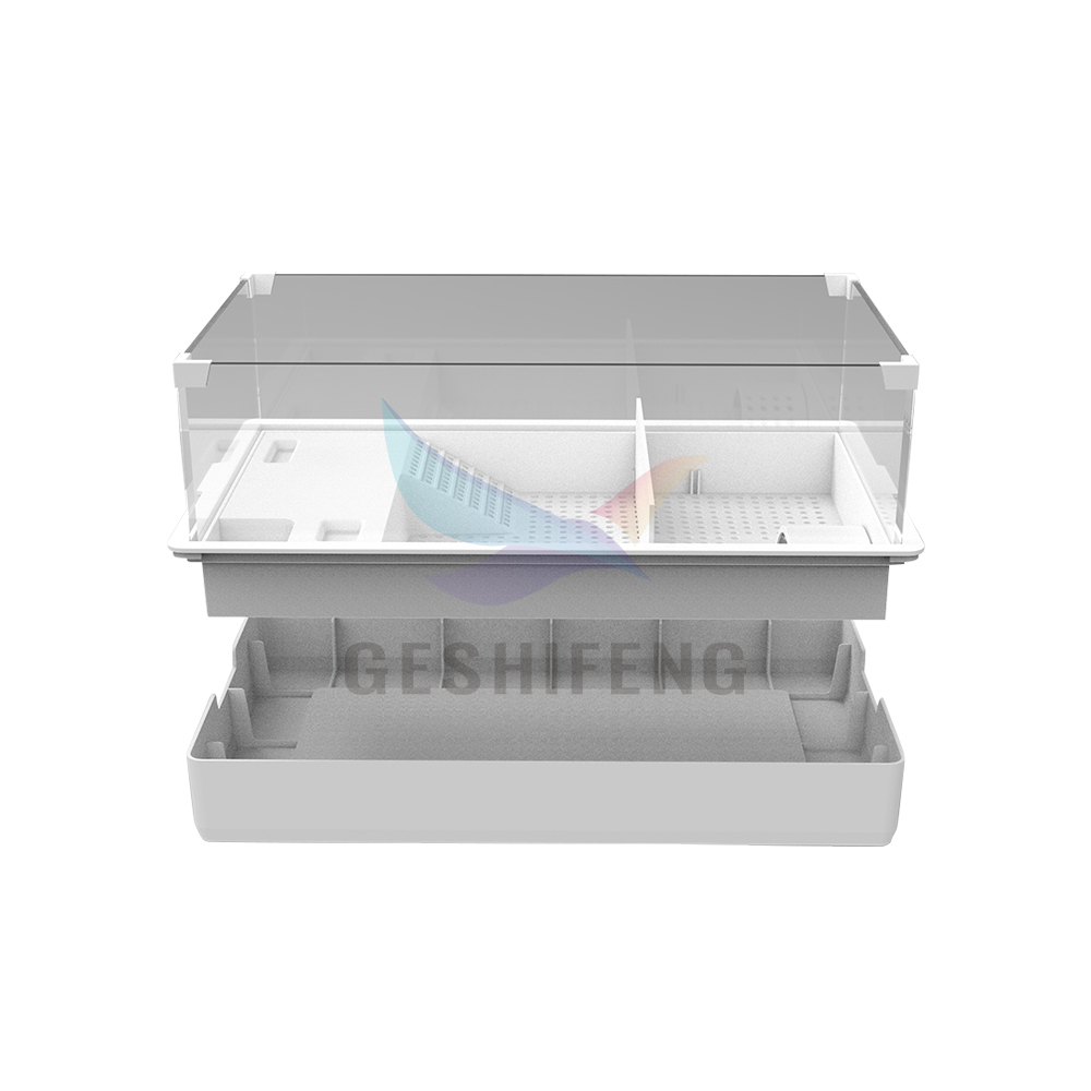 Custom Plastic Ultra White Glass Turtle Basin Combination Turtle Jar Products Tortoise Enclosure