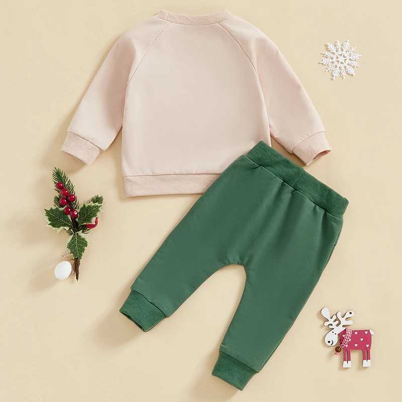 Clothing Sets Baby Girls Christmas Outfits Reindeer Print Long Sleeve Dress Leggings 2Pcs Winter Clothes Set for Infants H241126