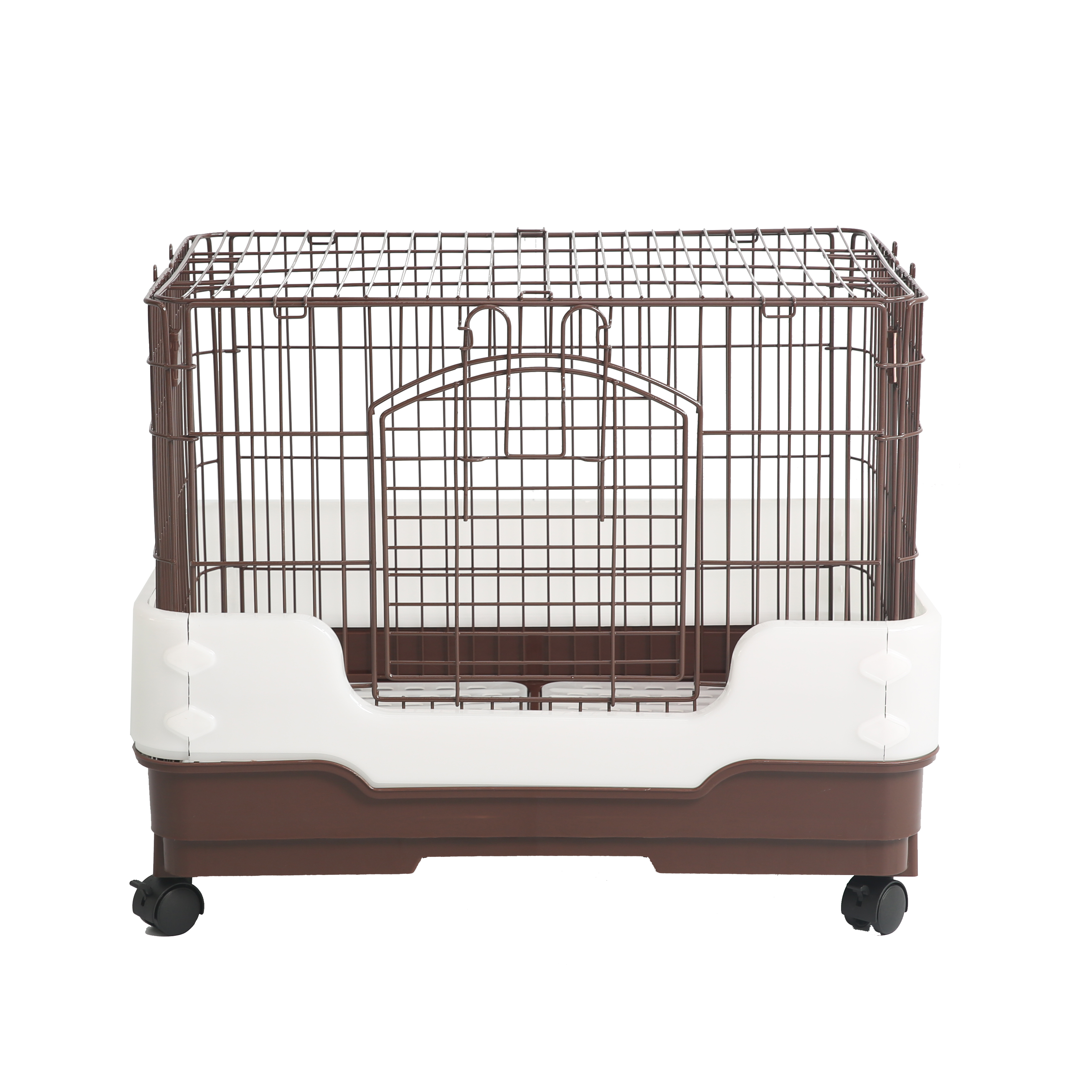 R65, wire plastic Rabbit cage,with anti spill