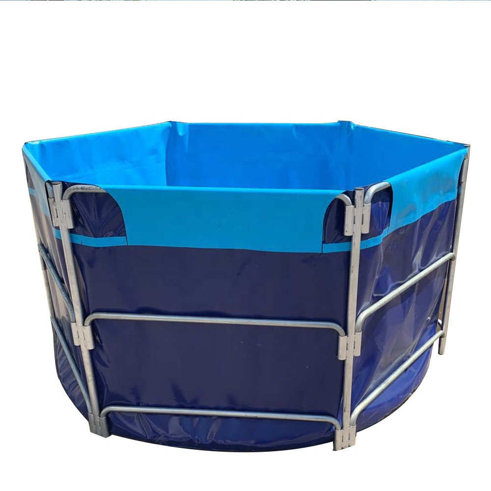 China Export Fish Ponds For Fish Farming Plastic Tarpaulin Pond Fish Breeding Tanks