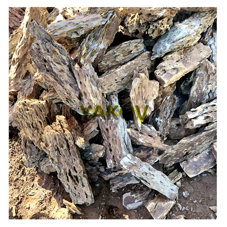 wholesaler aquarium decorative rock dragon stone/pine skin stone