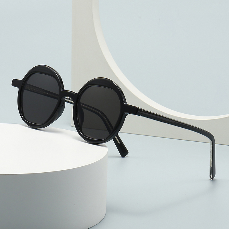Fashion personality narrow frame anti-blue light mirror fashion street photography modern charm retro sunglasses