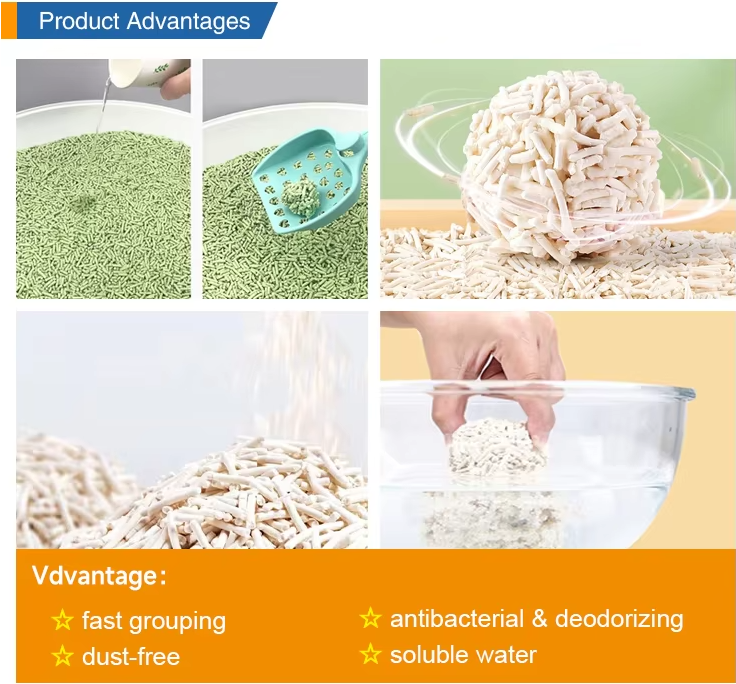 Wholesale factory price Super Bentonite cat litter Cat Litter Bulk tofu cat litter
