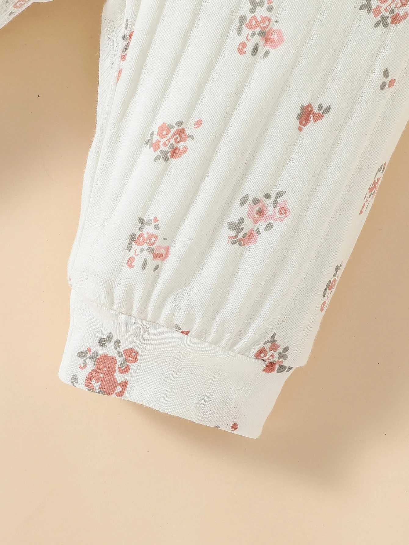 Clothing Sets Baby Set girl leisure and simplicity printing short sleeves and trousers+Headband three piece H241126