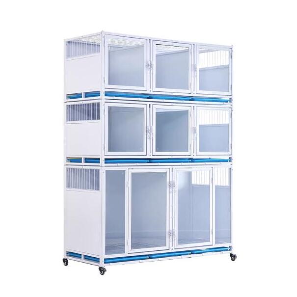 pet shop display glass cages for dogs and cats
