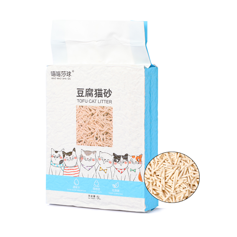 OEM Highly Absorbent Dust Free PH indicator health care pea flour &corn flour milk flavor Tofu Cat Litter