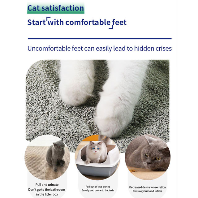 Popular environmental clean cat litter strong deodorizing sodium-based mining cat litter