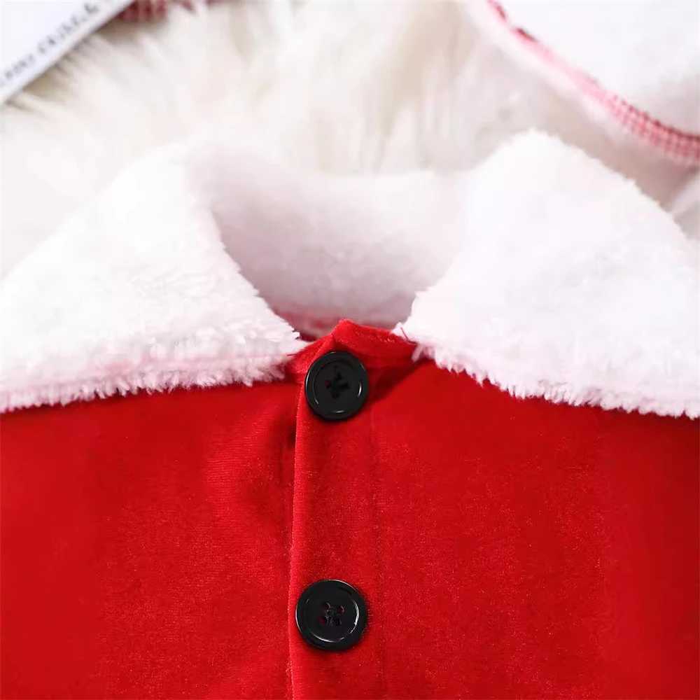 Clothing Sets Autumn Winter Santa Claus Costume For Babys Boys Girls Clothes Set Thick Tops Pants and Hat 3PCS Baby Christmas Costume Outfit H241126