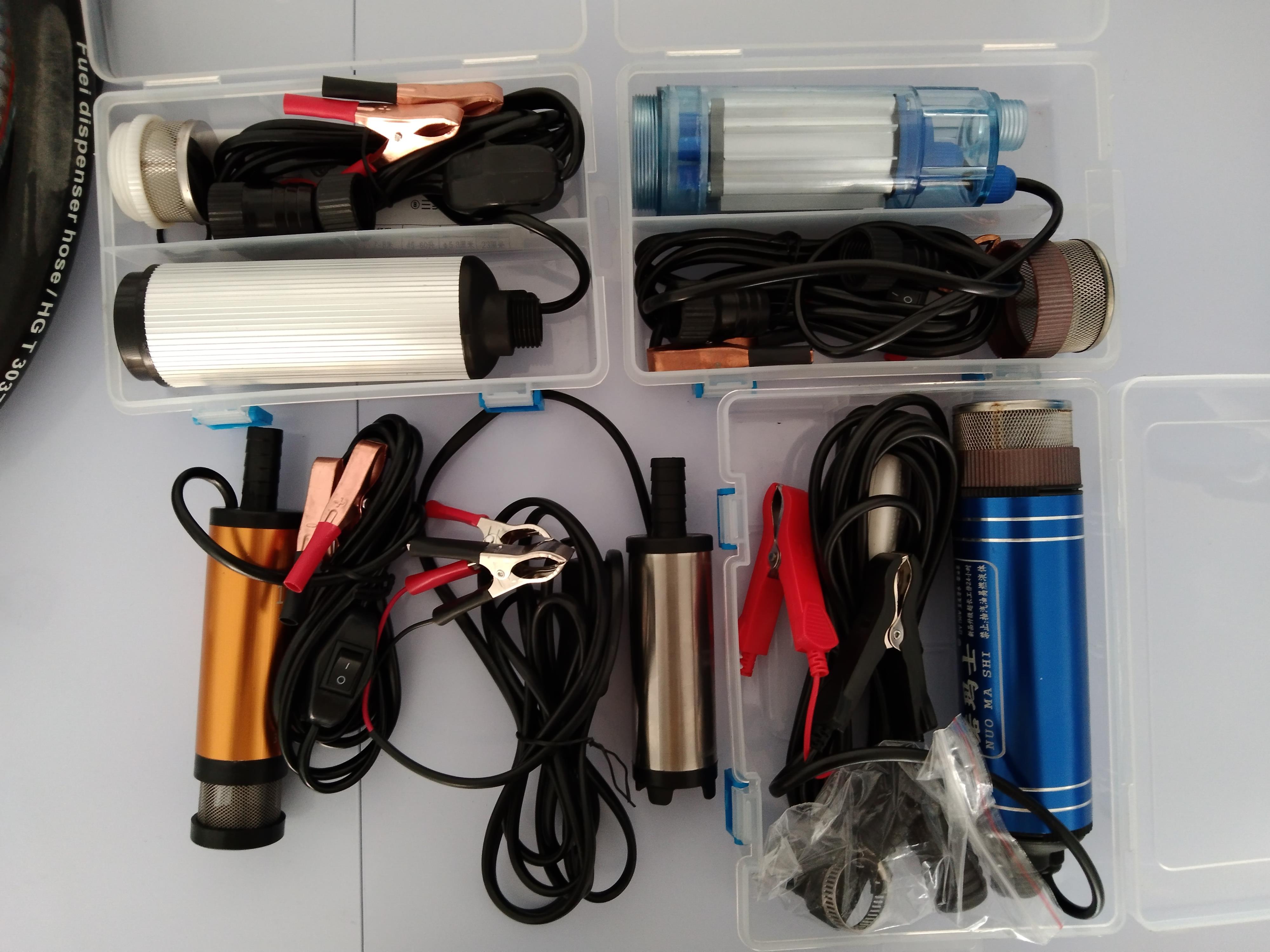 Portable Mini DC 12V 24V Electric Diesel Fuel Oil Kerosene Water Dispensing Submersible Pump for fish tank pumping water