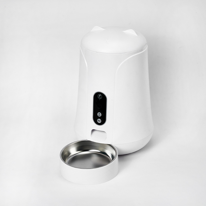 Super Pet Products Battery-powered 4L Intelligent Pet Feeder Infrared Alarmed Anti Jamming Automatic Pet Food Dispenser