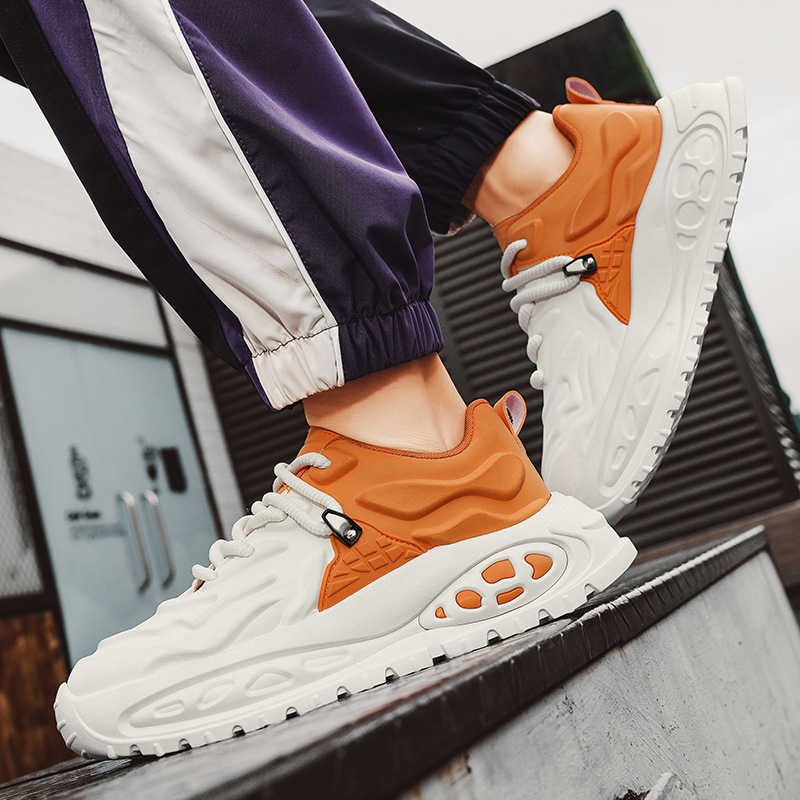 High Quality Mens shoes new autumn versatile niche thick soled youth casual sports height increasing dad trendy shoes T241126