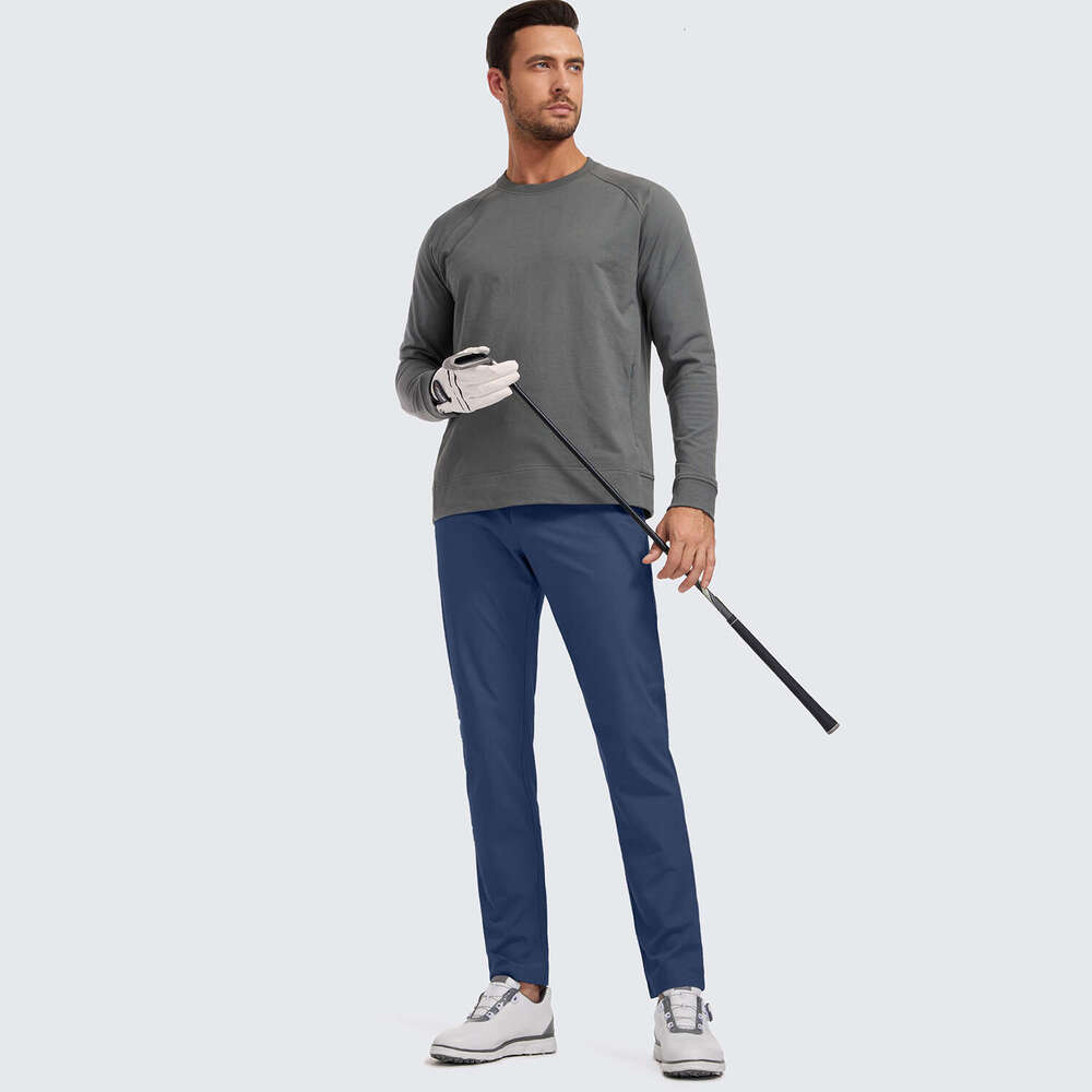 CRZ YOGA Men's All Day Comfy Golf With 5-Pocket - 34'' Quick Dry Lightweight Casual Work Stretch Pants