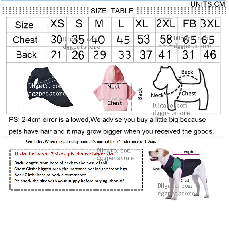 free shipping Designer Clothes, Fill cotton Dog Coats Winter Puppy Soft Cold Weather Dogs Clothes for French Bulldog Warm ets Thickened Pet Sweatshirt