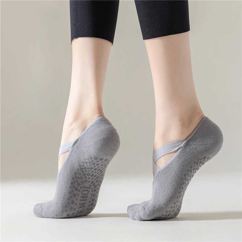 Profional Yoga Socks Women Silicone Anti-slip Pilates Socks Cotton Breathab Indoor Floor Gym Fitn Dance Sports Socks SoxXJ241125