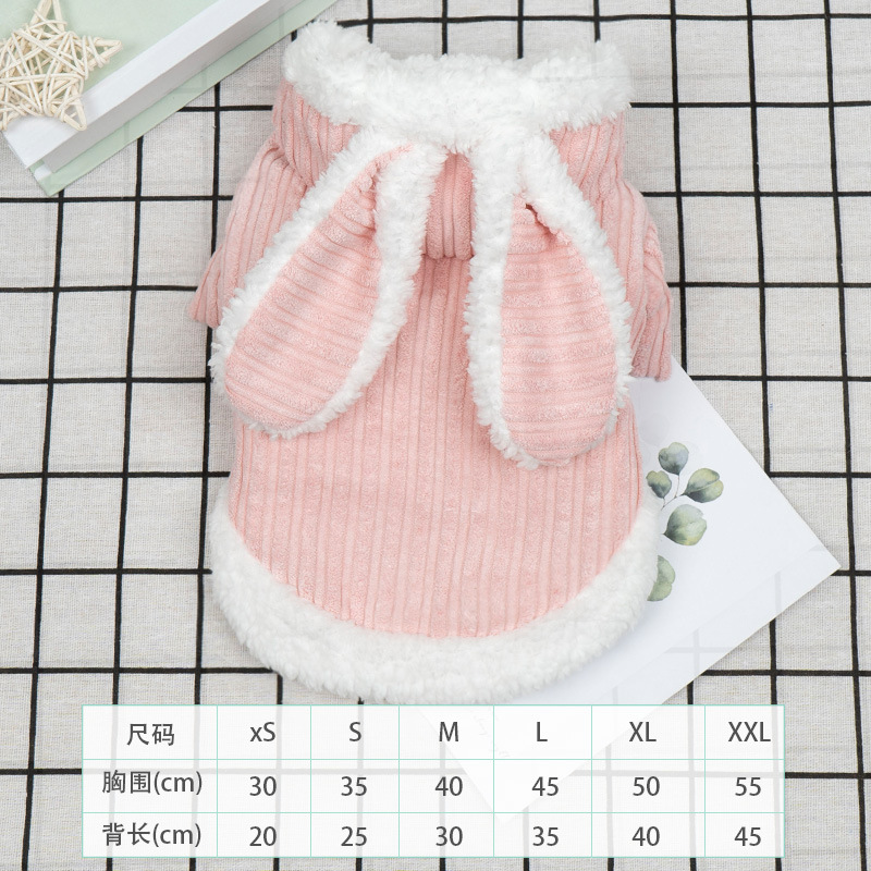 Warm Thick corduroy Pet Clothes Cute Funny Sport Cartoon Style Apparel Dogs Cats Small XL XXL Sizes Winter Spring Holidays