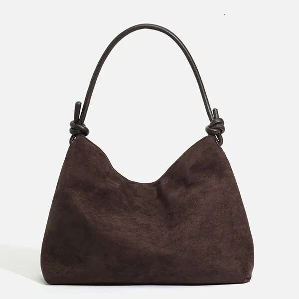 LEMON KOKO Brand suede leather women's handbag large capacity shoulder bag street wear crossbody bag