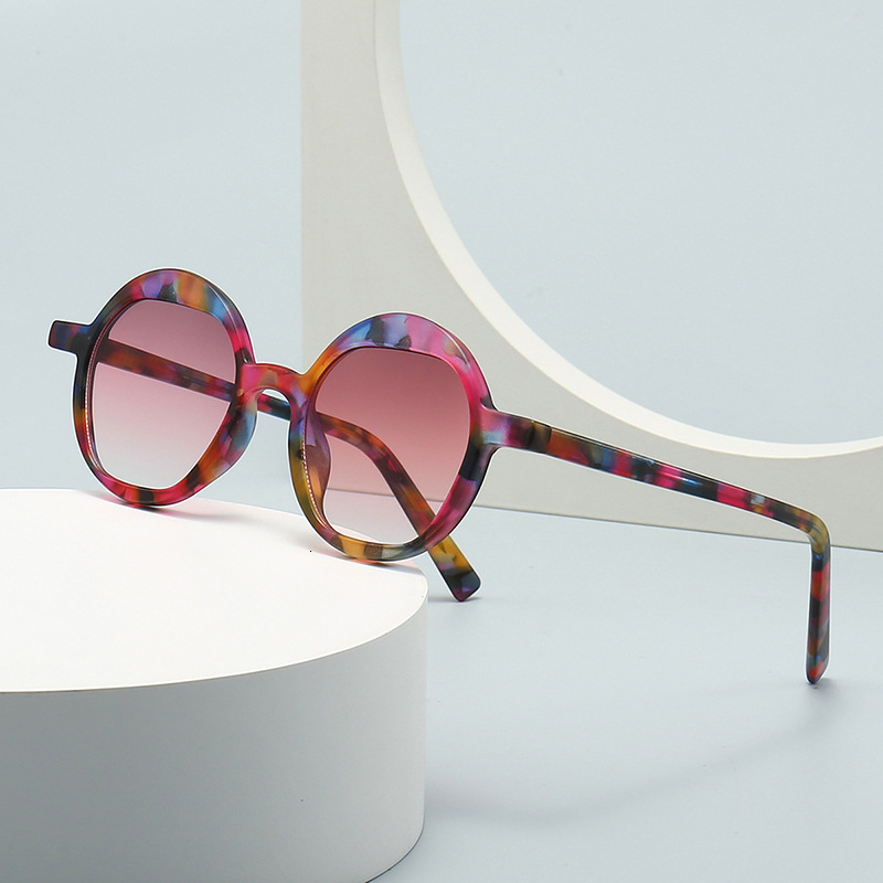 Fashion personality narrow frame anti-blue light mirror fashion street photography modern charm retro sunglasses