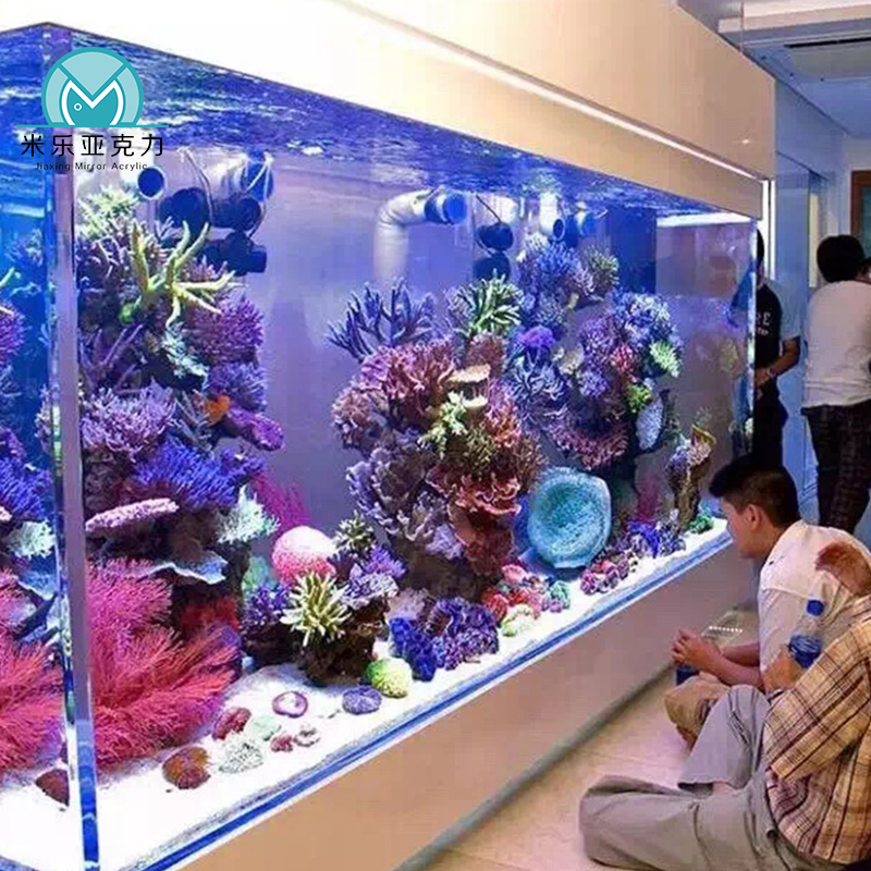 Ultra clear modern glass new view acrylic high quality marine fish tank for home decoration