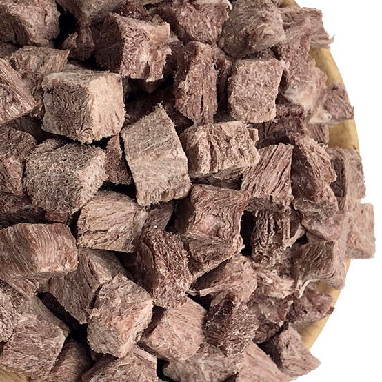 Pet Food Manufacturer low Sensitive Freeze-dried beef cubes Small Dog Cat Food