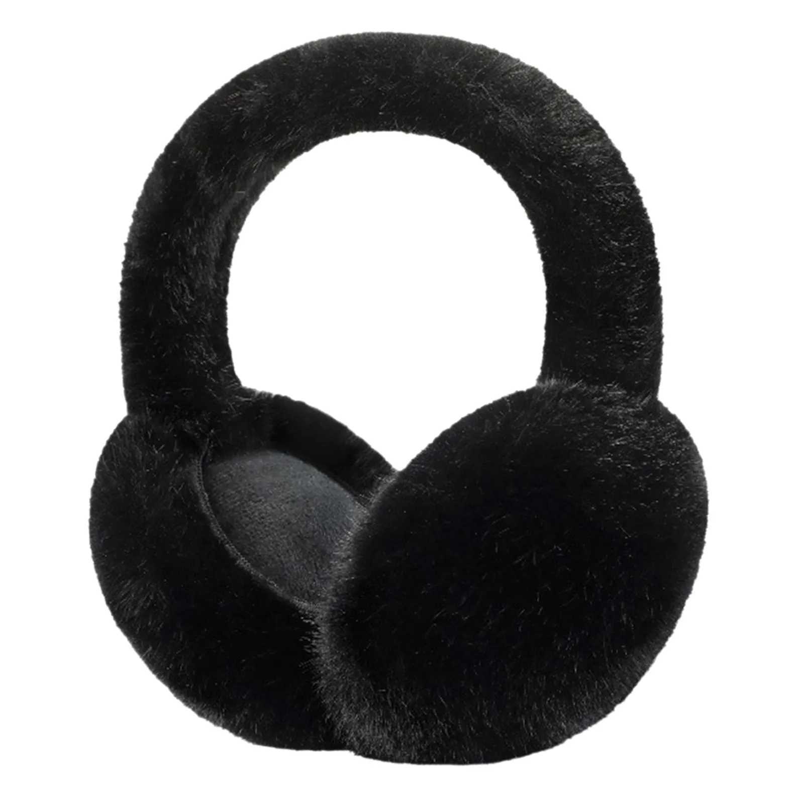Soft Plush Foldable Ear Warmer Winter Warm Earmuffs Fashion Ear Cover Outdoor Cold Protection Solid Color Ear-Muffs AccoriesXJ241126