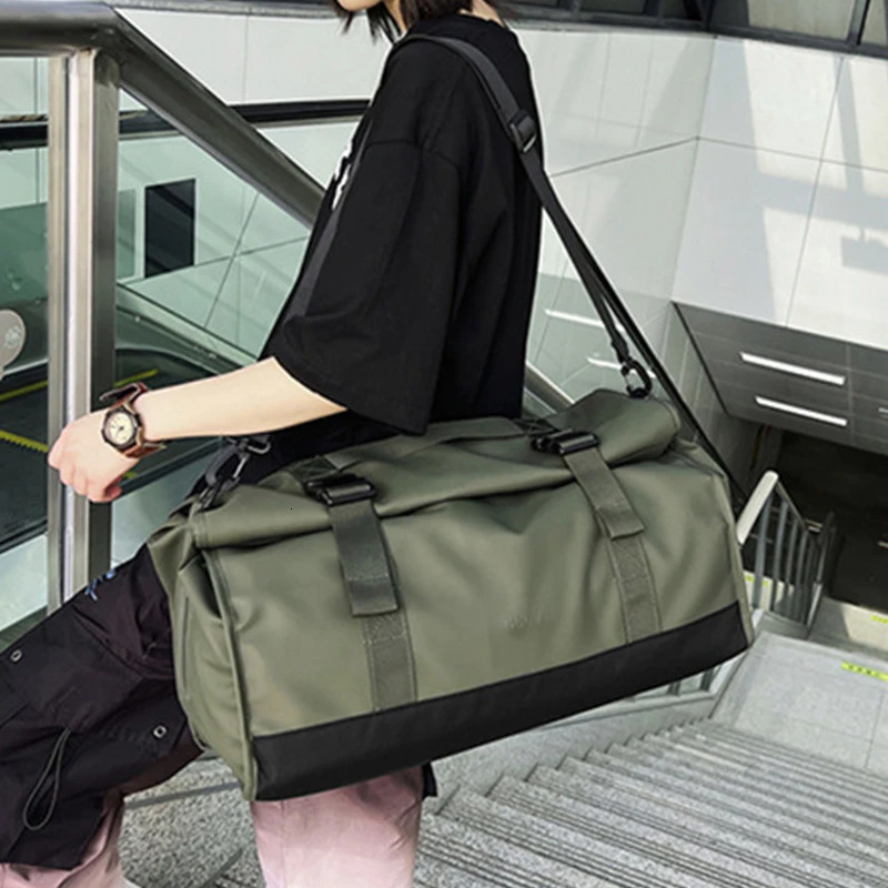 Storage Bag Nylon Waterproof Sports Gym Outdoors Travel Fitness Yoga Luggage High-capacity Durable Women Men Shoulder Handbag 241114
