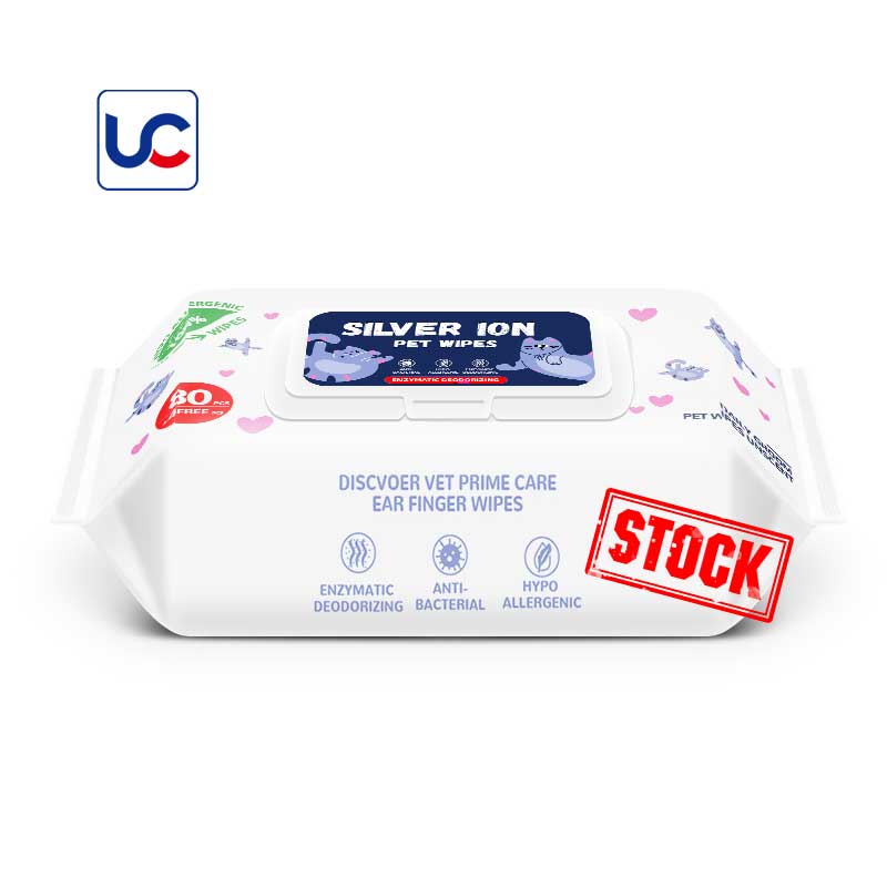 Wholesale 80 Pieces Eco Friendly Pet Cleaning Wipes For Dogs And Cats Custom Biodegradable Wet wipes Pet Grooming Wipes