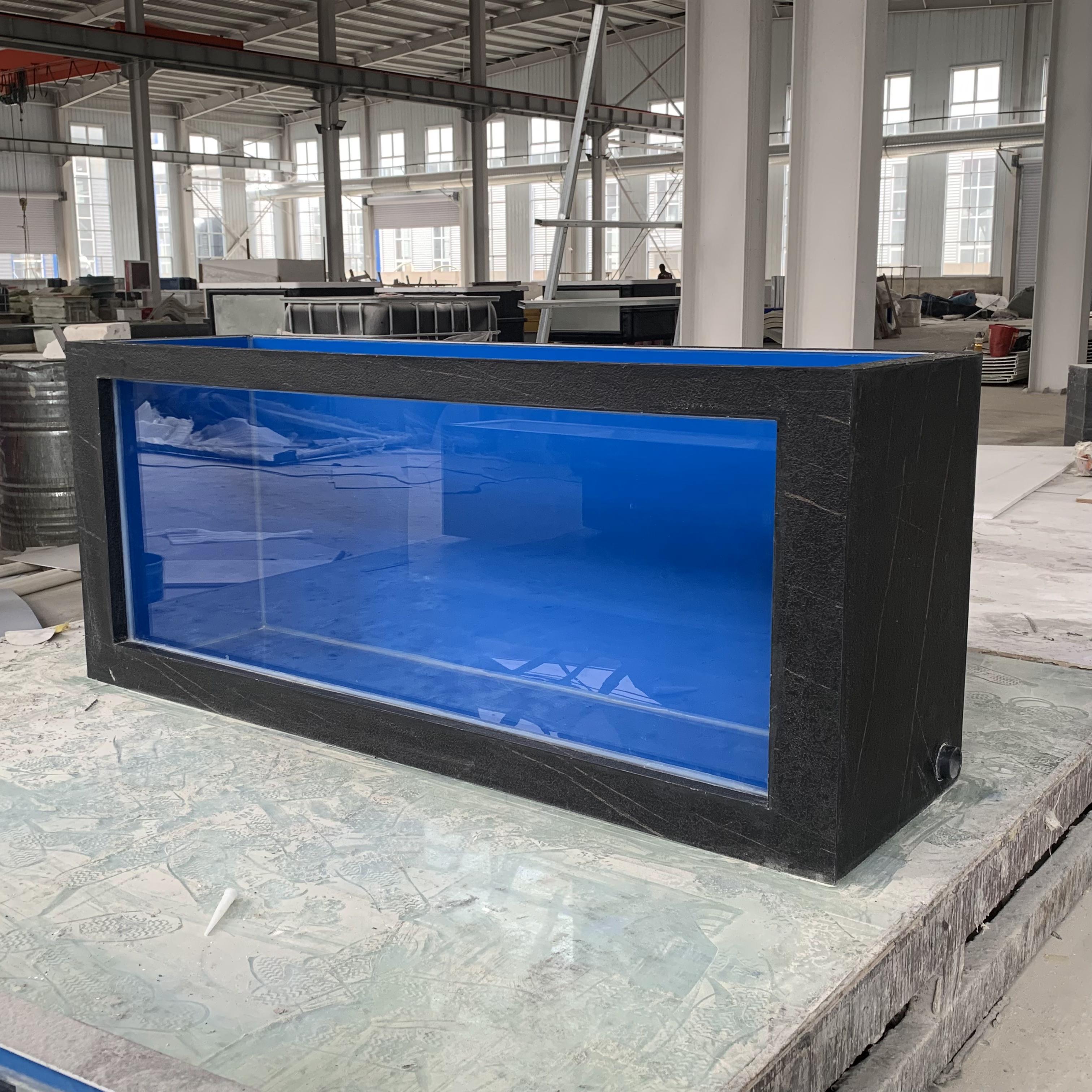 custom size surface fish tank biofloc fish tank aquaculture fiber glass tanks for fish farming