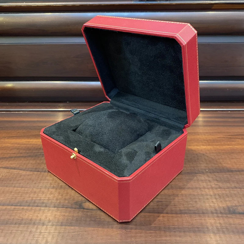 Red Watch Jewelry Packaging Box 1-Slot Watch Bracelet Storage Box Flip up Mens Mechanical Watch Organizer Box 241125