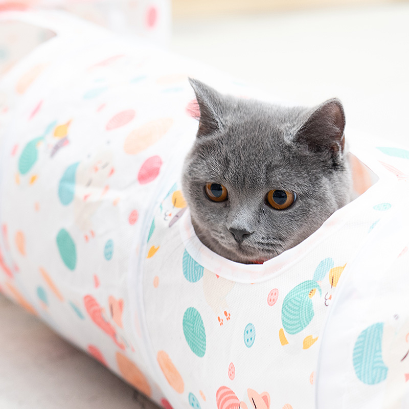 Cat Toys Collapsible Tunnel for Rabbits, Kittens, Ferrets and Dogs