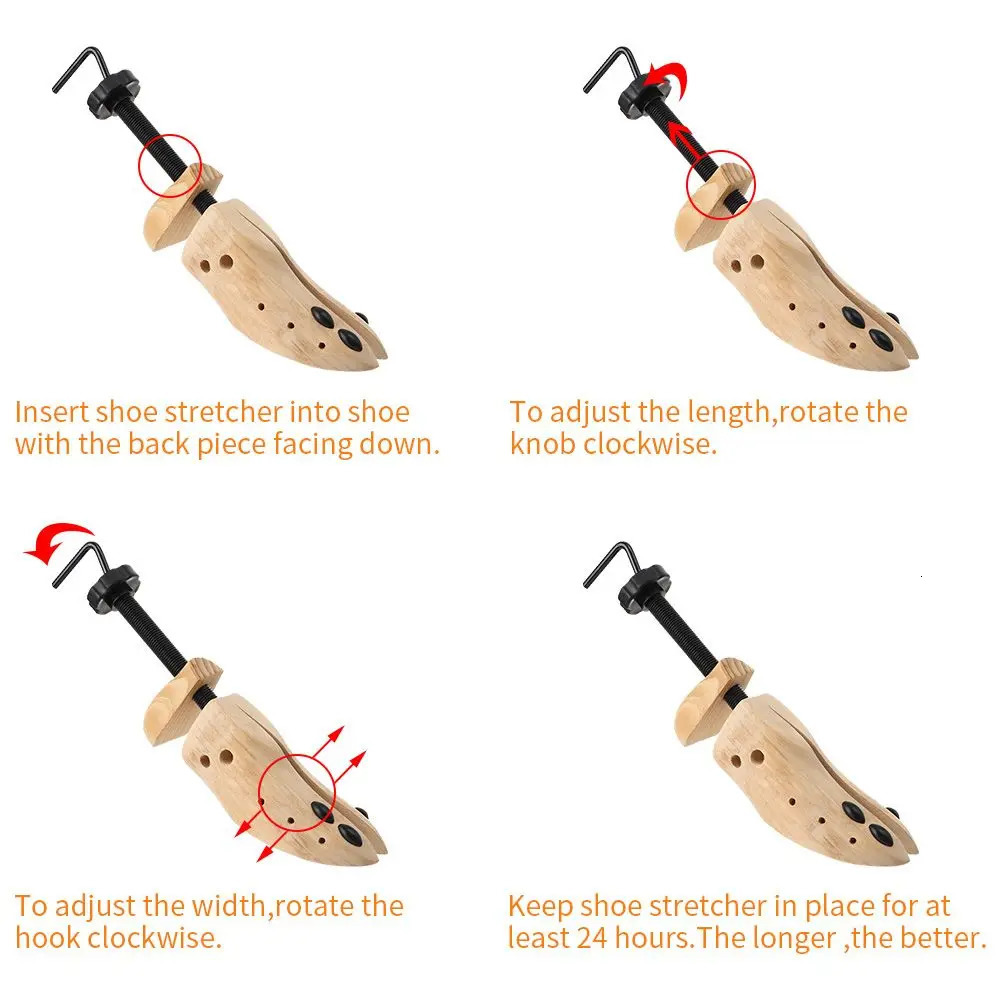 Shoe care shoe accessories household items flat pump boot expander shoe stretcher adjustable wood 241126