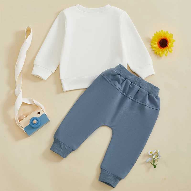 Clothing Sets Kids Winter Clothing Set Warm Hooded Jacket and Pants Outfit Boys Girls Letter Print Tracksuit Sports Suit H241126