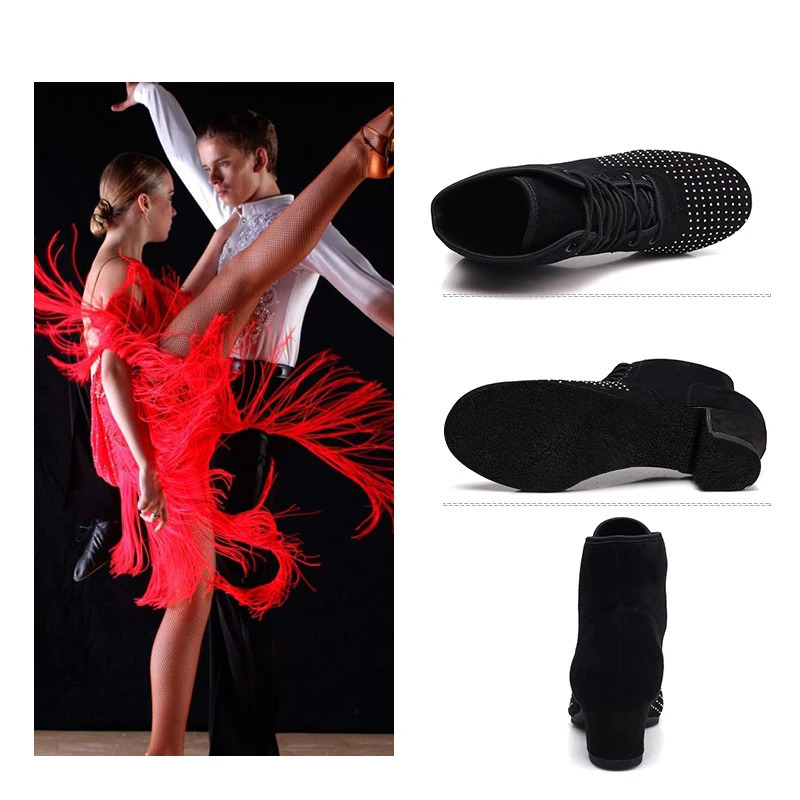 DKZSYIM Womens Dance Shoes Latin Dance Hall Dance Shoes Modern Shoes Womens Tango Shoes Womens High Heels Dance Shoes 3cm-5cm 241126