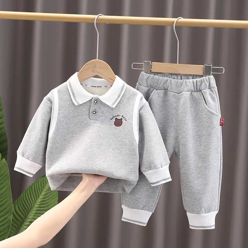 Clothing Sets Spring Autumn Children Baby Boys Sport Clothes Cartoon T-Shirt Pants 2Pcs/sets Infant Kids Casual Clothing Toddler Tracksuits H241126