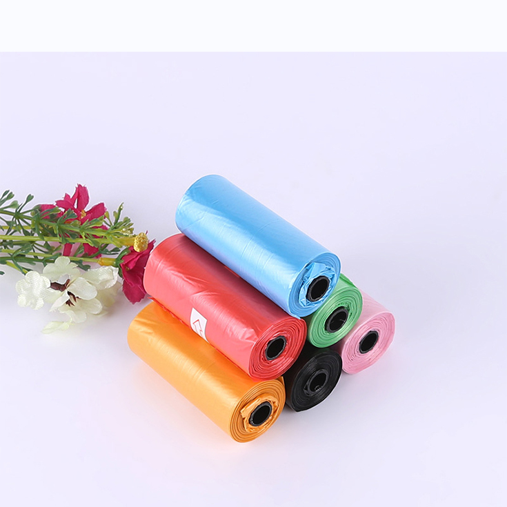 Hot Sale Outdoor Dog Poop Garbage Bags Multi Color Pet Poop Cleaning Plastic Bag