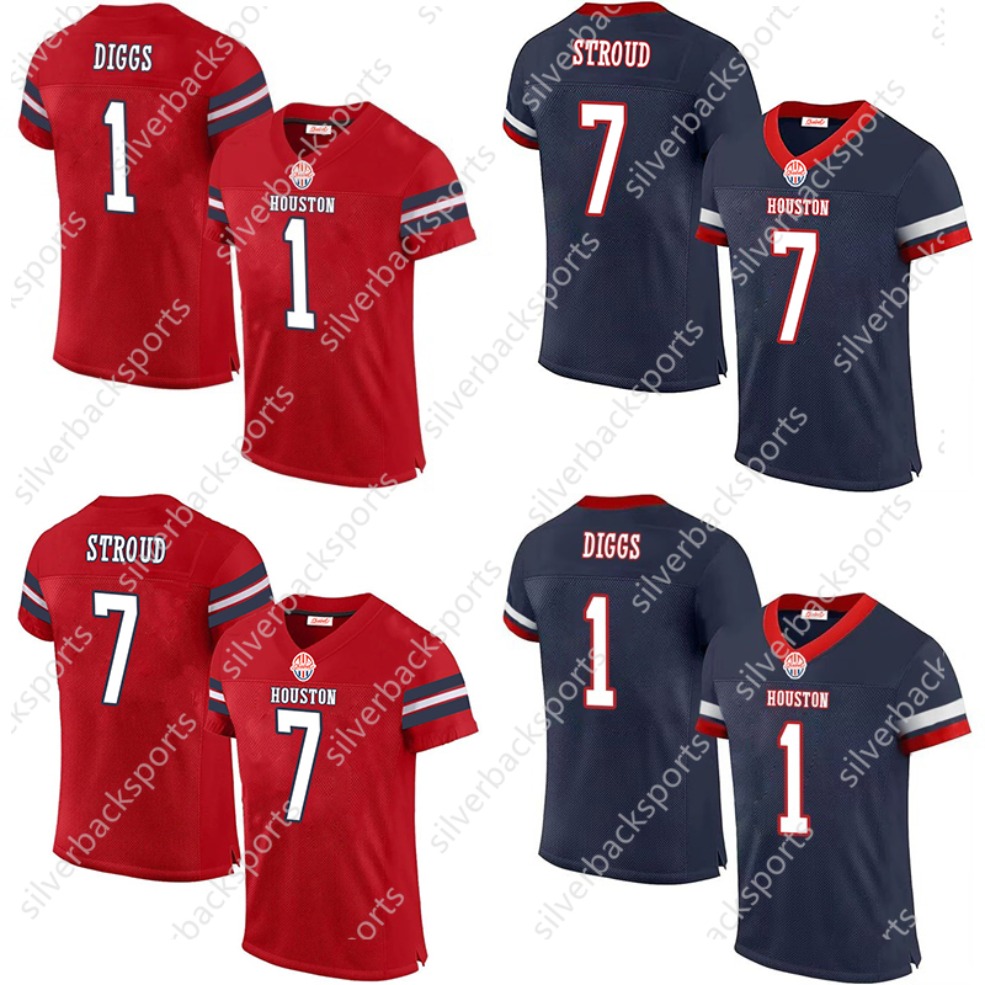 Mens/Youth DIY ed C.J. Stroud 5 Jalen 3 Tank 24 Derek 12 Nico 31 Dameon 1 Stefon All Embroidery Custom Name Any Number Game Football Jerseys This base