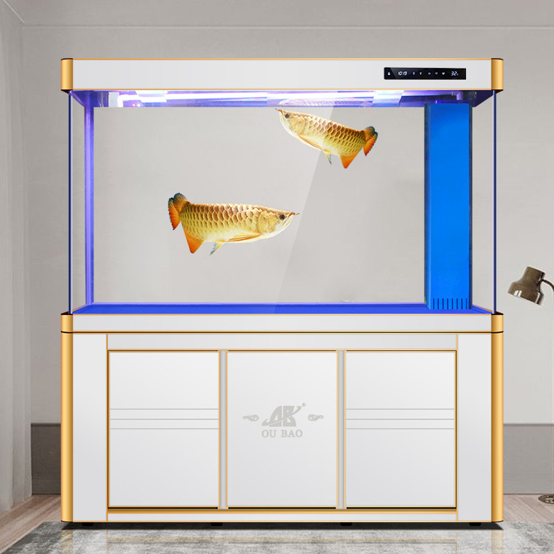 Hot Sale Aluminum Straight Curved Fish Tank Large Fish Aquarium Aquaponic Tank Glass