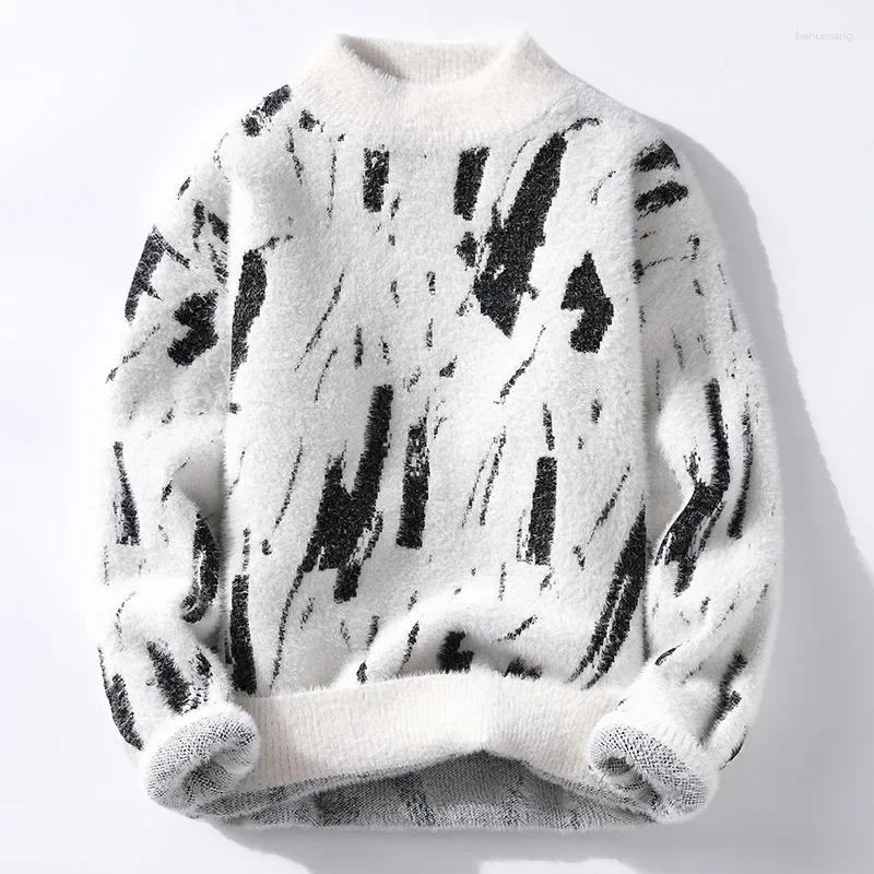 Men's Sweaters 2024 Brand Clothing High Quality Fashion Sweaters/Male Loose Casual Knitted Pullover/Man Round Neck