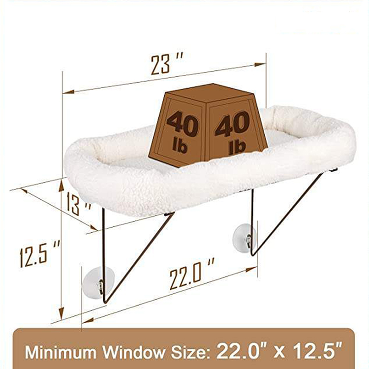 Wholesale Comfortable Cat Hammock Hanging Cat Window Hammock Bed Removable Warm Pet Bed