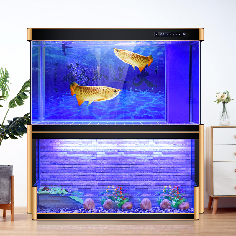 Hot Sale Aluminum Straight Curved Fish Tank Large Fish Aquarium Aquaponic Tank Glass