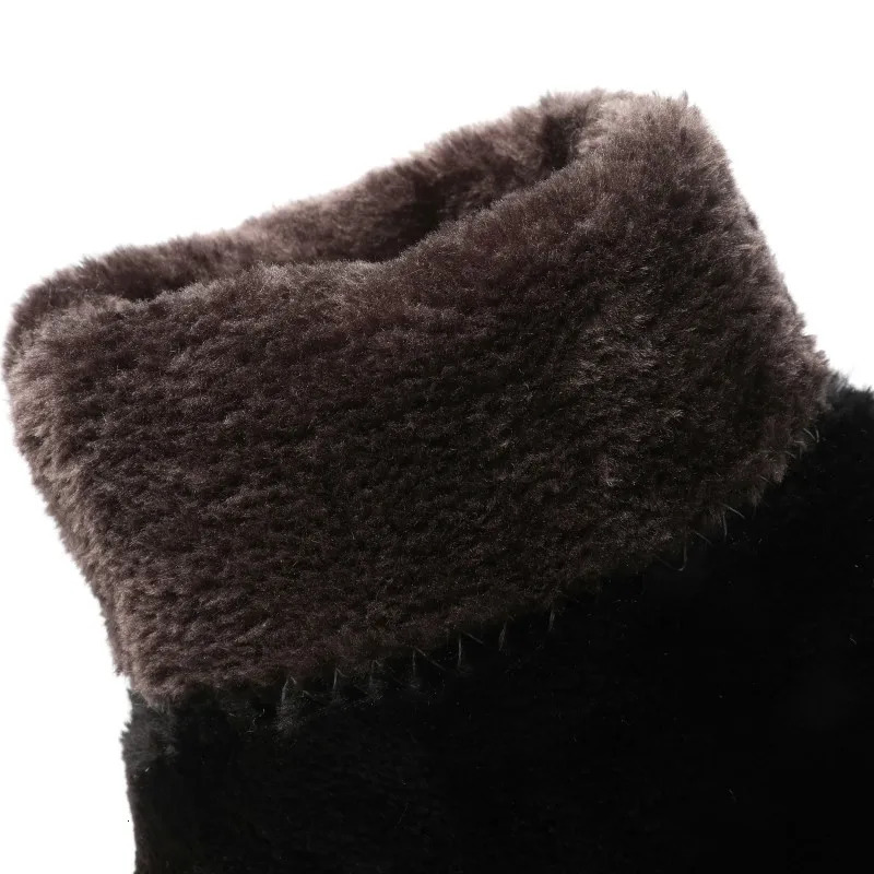 Waterproof Winter Shoes Woman Snow Boots Warm Fur Plush Casual Wedge Knee High Boots Girls Black White Rain Shoes Ladies 241114